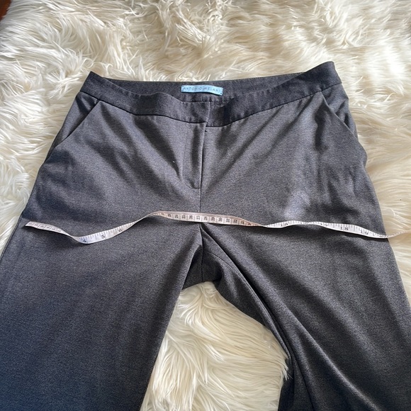 Antonio Melani grey charcoal business career work pants boot cut flare leg sz 8 - Picture 15 of 17